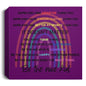 Rainbow Square Canvas -Be the Nice Kid