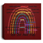 Rainbow Square Canvas -Be the Nice Kid