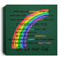 Half Rainbow-Square Canvas -Be the Nice Kid