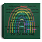 Rainbow Square Canvas -Be the Nice Kid