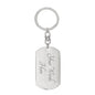 NV USA to Mexico Black Background Keychain