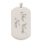 Fist Bump-Dad and Flag-Dog Tag Necklace