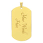 Fist Bump-Dad and Flag-Dog Tag Necklace
