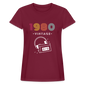 Women's Relaxed Fit T-Shirt - burgundy