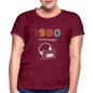 Women's Relaxed Fit T-Shirt - burgundy