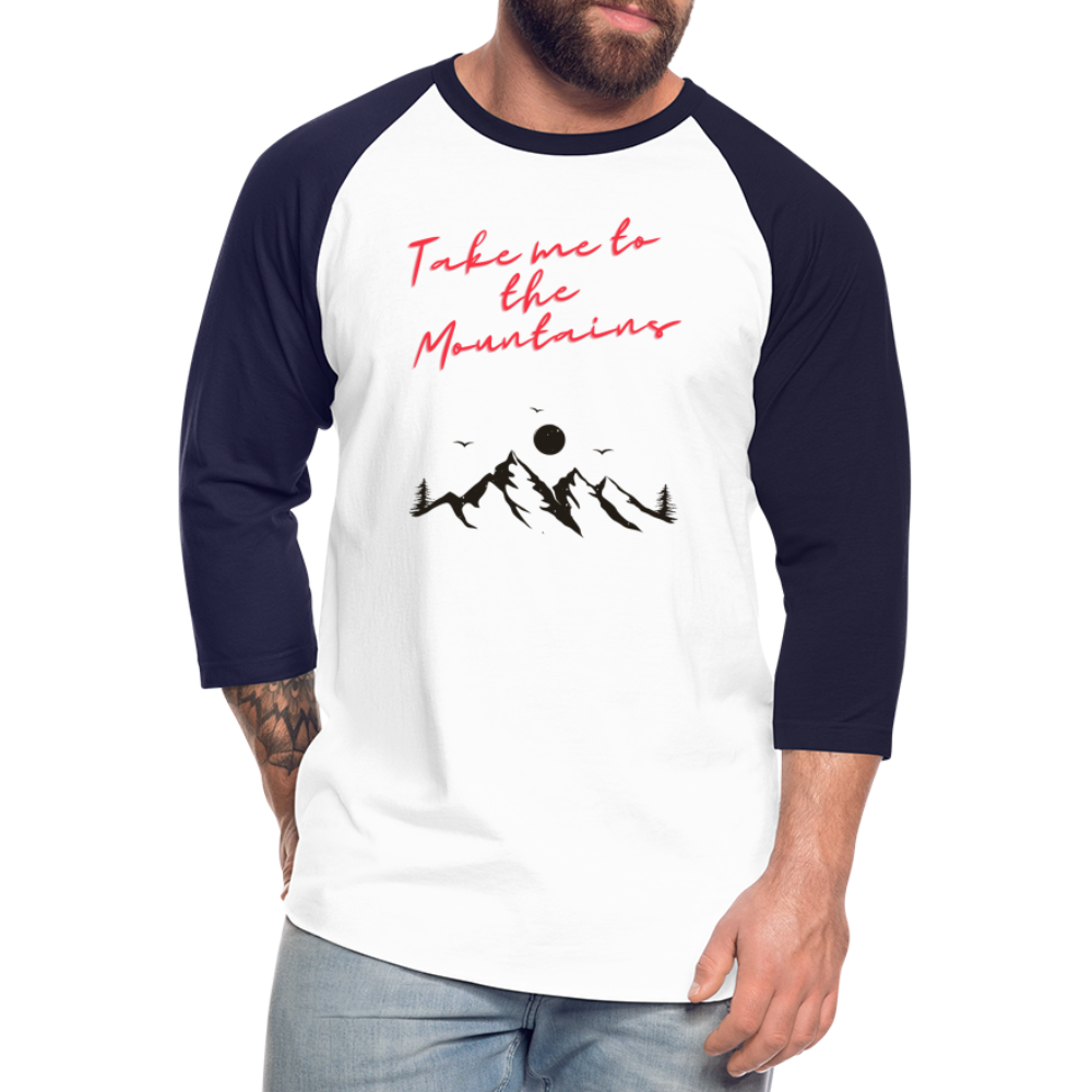 Baseball T-Shirt - white/navy
