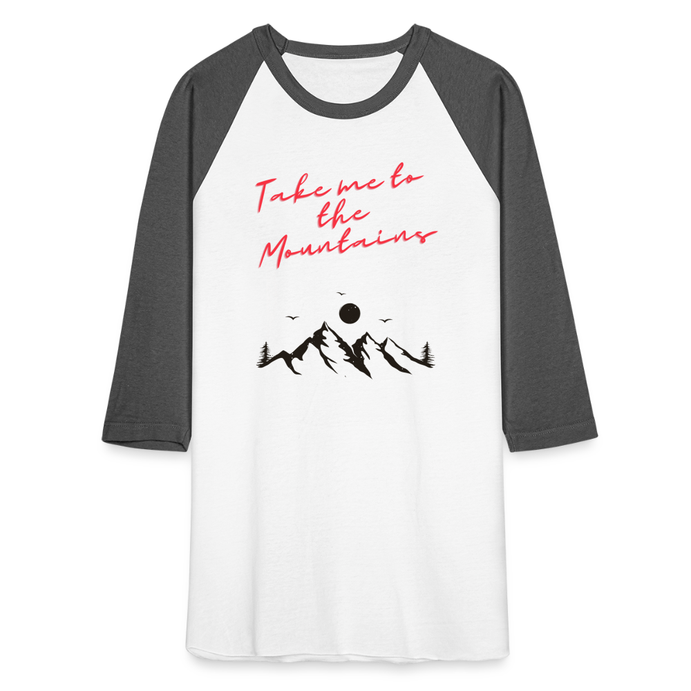 Baseball T-Shirt - white/charcoal