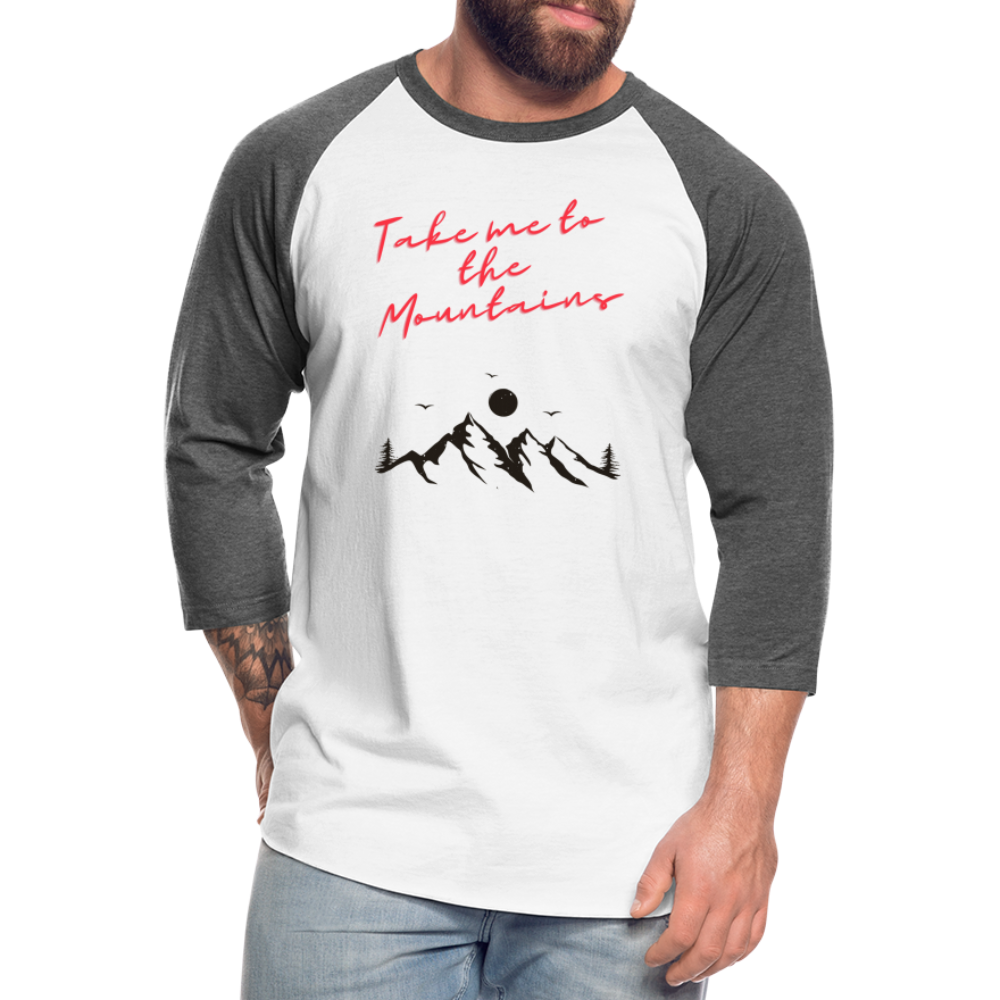 Baseball T-Shirt - white/charcoal