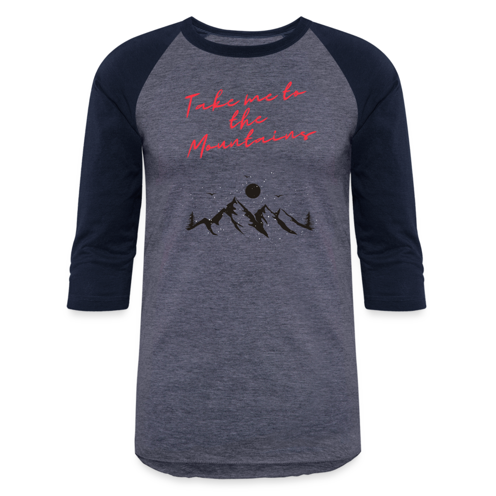 Baseball T-Shirt - heather blue/navy