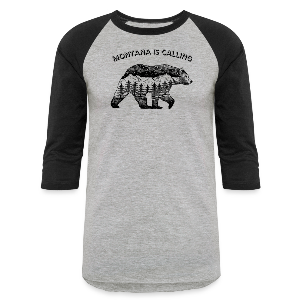Baseball T-Shirt - heather gray/black