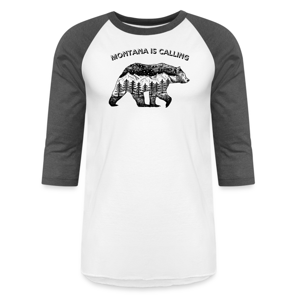 Baseball T-Shirt - white/charcoal