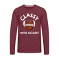 Men's Premium Long Sleeve T-Shirt - heather burgundy