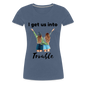 I get us INTO Trouble - heather blue
