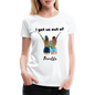 Women’s Premium T-Shirt-OUT OF TROUBLE - white