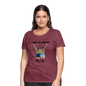 Women’s Premium T-Shirt-OUT OF TROUBLE - heather burgundy