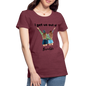 Women’s Premium T-Shirt-OUT OF TROUBLE - heather burgundy