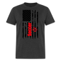 Soccer Flag Shirt - heather black