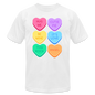 Candy Hearts Bella + Canvas Shirt - white