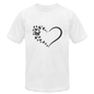 Butterfly Heart Bella + Canvas Shirt - white