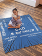 50x60-You are the Best Dad- Premium Mink Sherpa Blanket