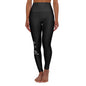 High Waisted Yoga Leggings-One Tired Mother --Long Words
