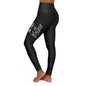 High Waisted Yoga Leggings- One Tired Mother-Small Words