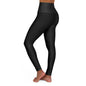 High Waisted Yoga Leggings-One Tired Mother --Long Words