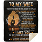 50x60 You make me Smile- Premium Mink Sherpa Blanket