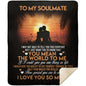 50x60--My Soulmate Premium Mink Sherpa Blanket