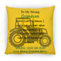 14x14 To My Grandson- Yellow Memorial Pillow