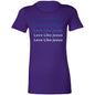 Ladies' Favorite T-Shirt-Blue -Love Like Jesus