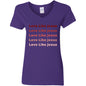 Ladies Shirt-Red Love Like Jesus