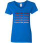Ladies Shirt-Red Love Like Jesus