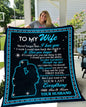 50x60 --Blue Kiss -Last Everything--Premium Mink Sherpa Blanket