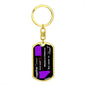 Nevada to ND Together Forever- Dog Tag Keychain