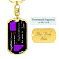 Nevada to ND Together Forever- Dog Tag Keychain