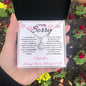 I Am So Sorry--Pink Text/Flowers--Eternal Hope Necklace