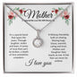Mother--Connected By Love--White/Flowers--Eternal Hope Necklace