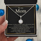 To My Mom--Love Your Daughter--Black/Thin/Gold--Eternal Hope Necklace