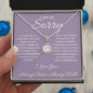 I Am So Sorry-Purple Eternal Love Necklace