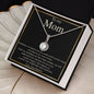 To My Mom--Love Your Daughter--Black/Thin/Gold--Eternal Hope Necklace