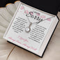 I Am So Sorry--Pink Text/Flowers--Eternal Hope Necklace