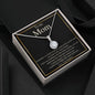 To My Mom--Love Your Daughter--Black/Thin/Gold--Eternal Hope Necklace