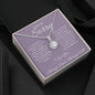 I Am So Sorry-Purple Eternal Love Necklace