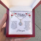 Mother--Connected By Love--White/Flowers--Eternal Hope Necklace