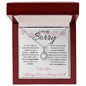 I Am So Sorry--Pink Text/Flowers--Eternal Hope Necklace