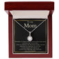 To My Mom--Love Your Daughter--Black/Thin/Gold--Eternal Hope Necklace