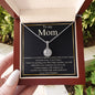 To My Mom--Love Your Daughter--Black/Thin/Gold--Eternal Hope Necklace