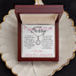 I Am So Sorry--Pink Text/Flowers--Eternal Hope Necklace