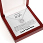 To My Beautiful Wife--Love Your Man-- Lucky in Love Necklace